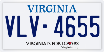 VA license plate VLV4655