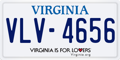 VA license plate VLV4656