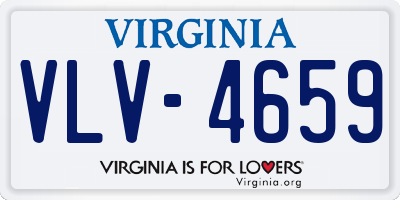 VA license plate VLV4659