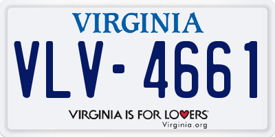 VA license plate VLV4661