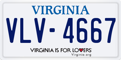 VA license plate VLV4667