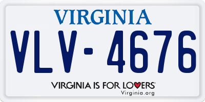 VA license plate VLV4676