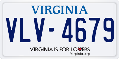 VA license plate VLV4679