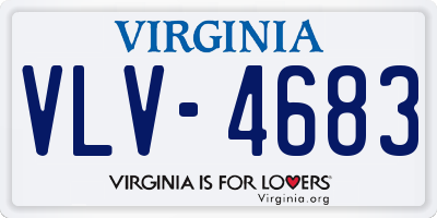 VA license plate VLV4683