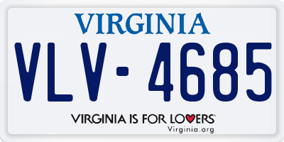 VA license plate VLV4685