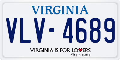 VA license plate VLV4689