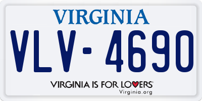 VA license plate VLV4690