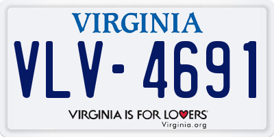 VA license plate VLV4691