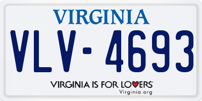 VA license plate VLV4693