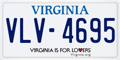 VA license plate VLV4695