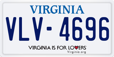 VA license plate VLV4696