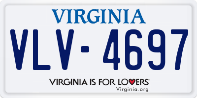 VA license plate VLV4697