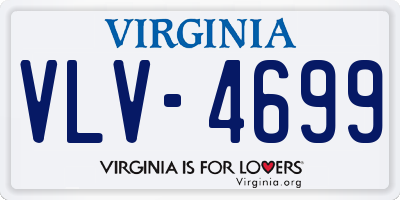 VA license plate VLV4699