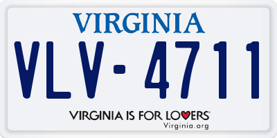 VA license plate VLV4711