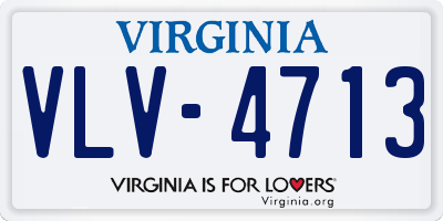VA license plate VLV4713