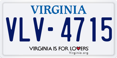 VA license plate VLV4715