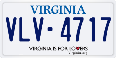 VA license plate VLV4717