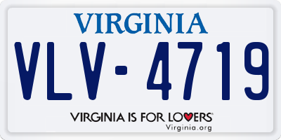 VA license plate VLV4719