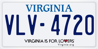 VA license plate VLV4720