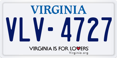 VA license plate VLV4727