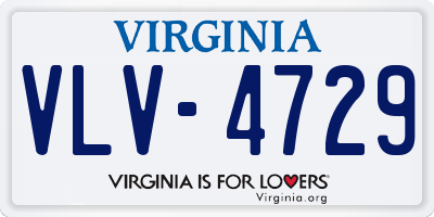 VA license plate VLV4729