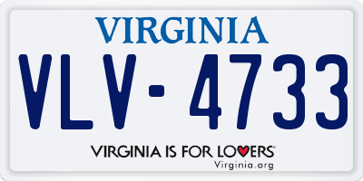 VA license plate VLV4733