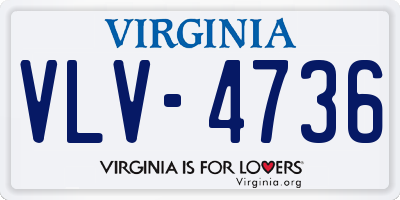 VA license plate VLV4736