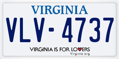 VA license plate VLV4737