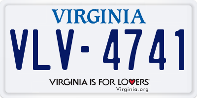 VA license plate VLV4741