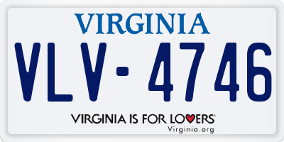 VA license plate VLV4746