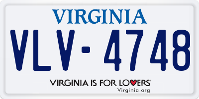 VA license plate VLV4748