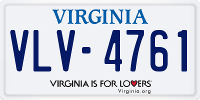 VA license plate VLV4761