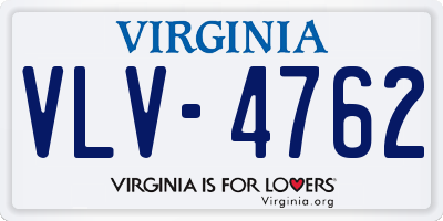 VA license plate VLV4762