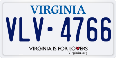 VA license plate VLV4766