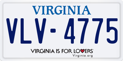 VA license plate VLV4775