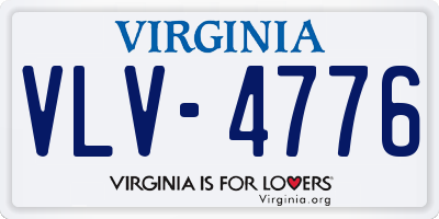 VA license plate VLV4776