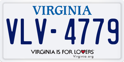 VA license plate VLV4779