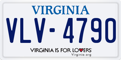 VA license plate VLV4790