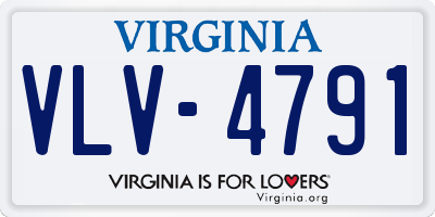 VA license plate VLV4791