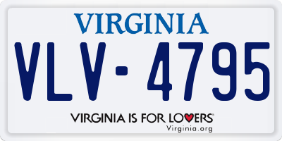 VA license plate VLV4795