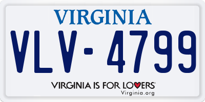 VA license plate VLV4799