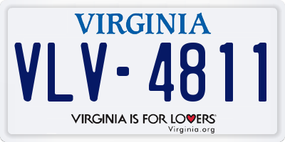 VA license plate VLV4811