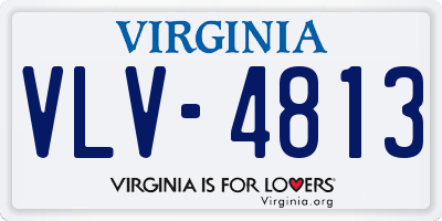 VA license plate VLV4813