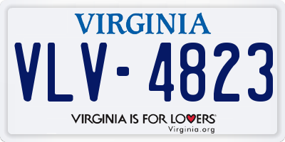 VA license plate VLV4823