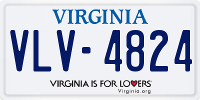 VA license plate VLV4824