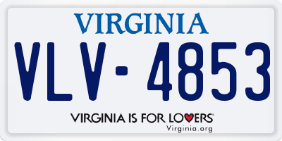 VA license plate VLV4853