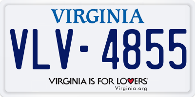 VA license plate VLV4855