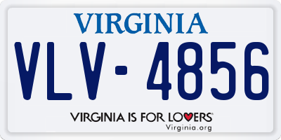 VA license plate VLV4856