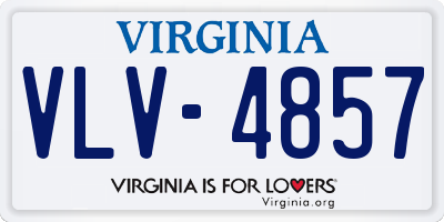 VA license plate VLV4857