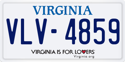 VA license plate VLV4859